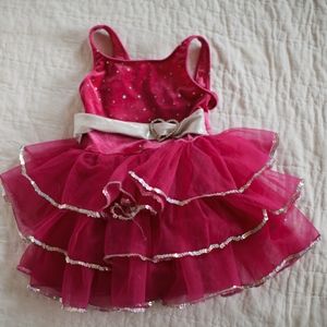 Marroon Pink Leoatard All Frills Recital Outfit
